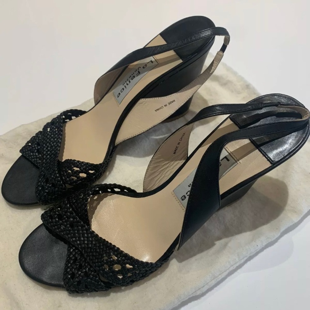 La Fenice Venezia Wedge Ankle Strap Heel Shoes